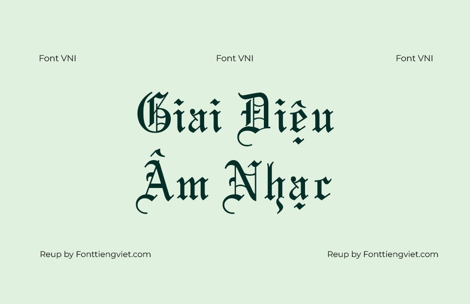 Font Việt hoá VNI Maria