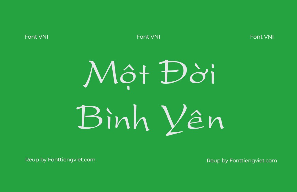 Font Việt hoá VNI Present