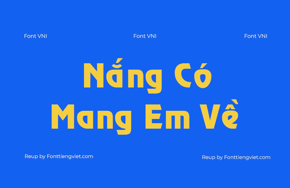Font Việt hoá VNI Revue