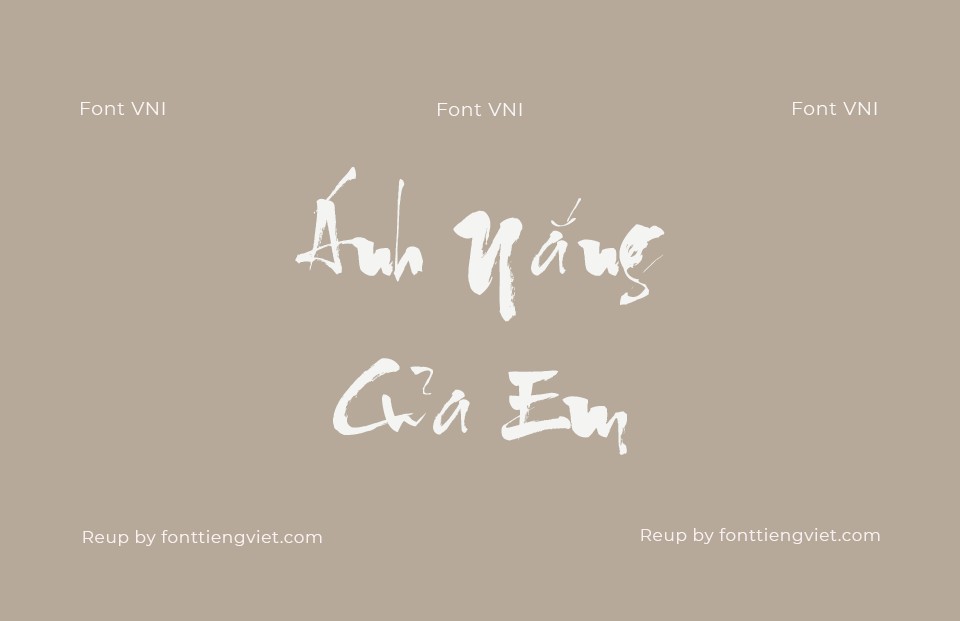Font Việt hoá VNI Trung Kien