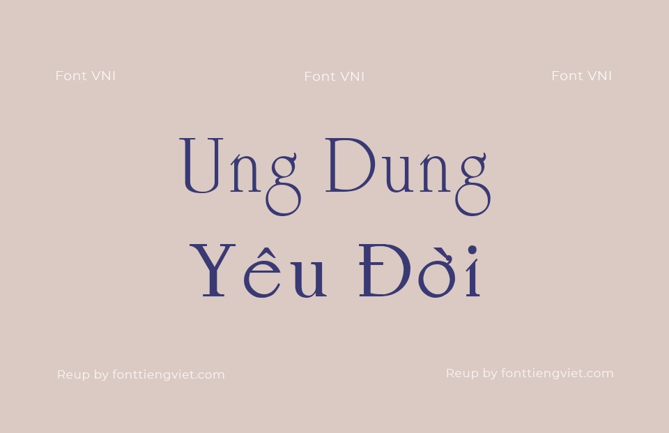 Font Việt hoá VNI Univer