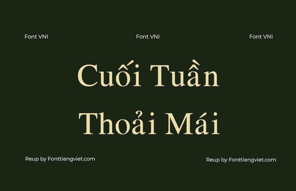 Font Việt hoá VNI Win