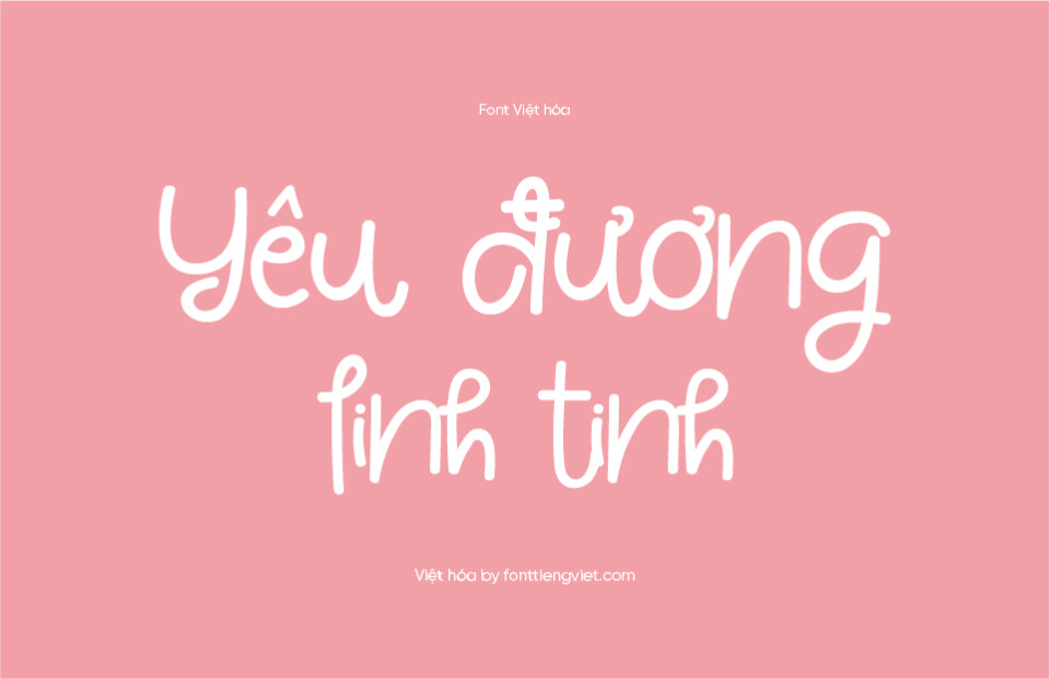 Font Việt hóa White Pinky – Font cho Valentine