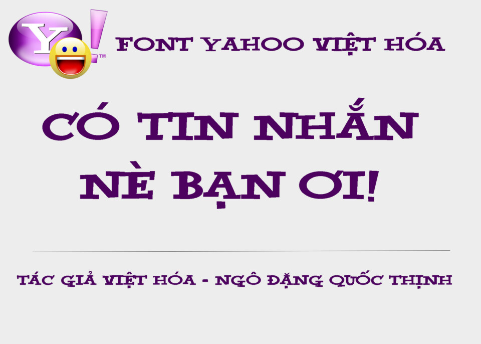 Font Việt hóa Yahoo