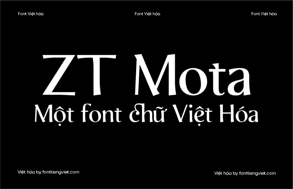 Font Việt hóa ZT Mota Regular