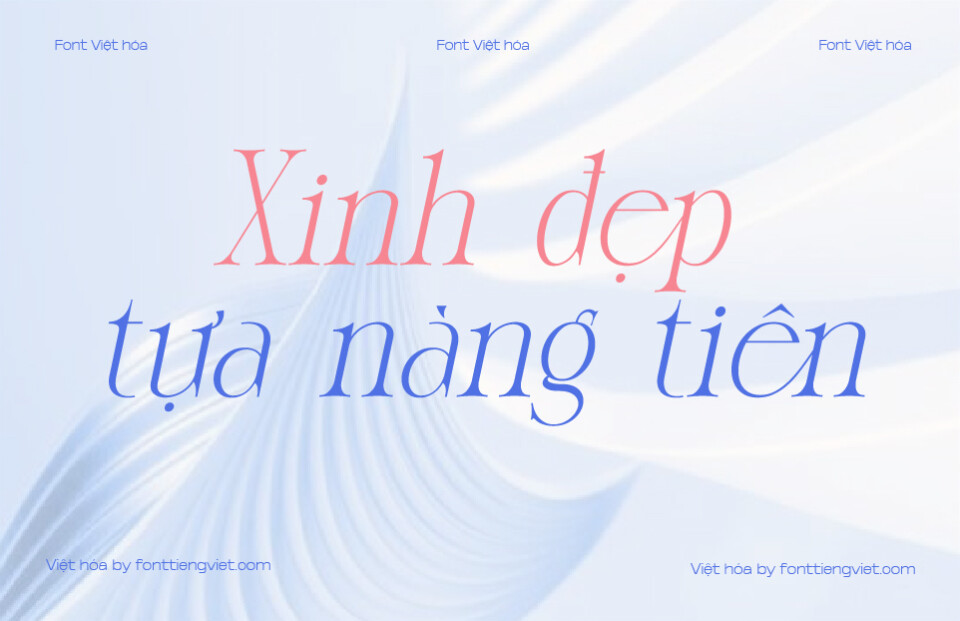 Font VIP Morgina Italic Việt hóa
