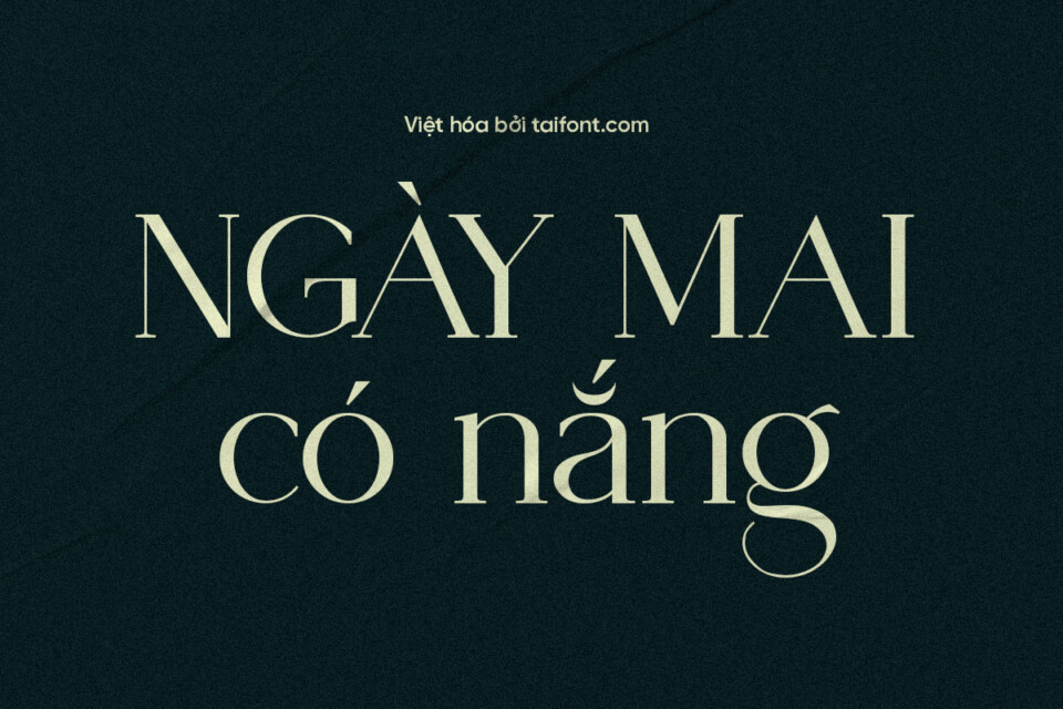Font VIP Vendya Việt Hóa – Font Có Chân Thanh Mảnh Sang Trọng