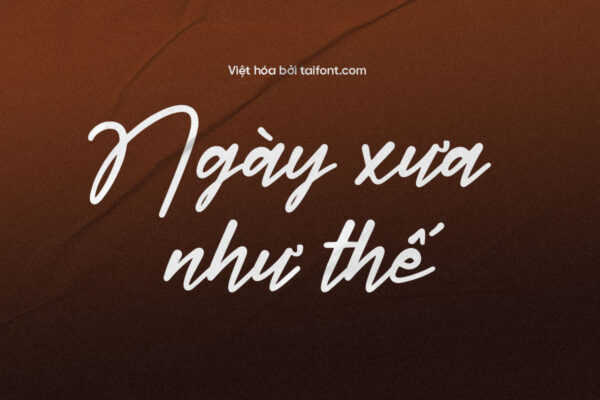 Font Hursttom Randolph Việt Hóa – Font Chữ Ký Sang Trọng Cho Bao Bì &amp;amp; Thiệp Mời