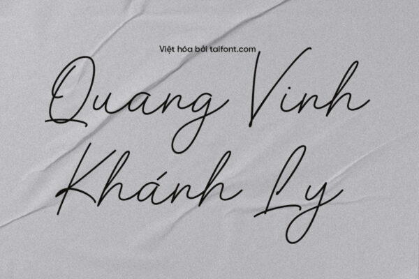 Font Misty Grey Việt Hóa – Font Chữ Ký Sang Trọng Cho Thiết Kế Thiệp Cưới